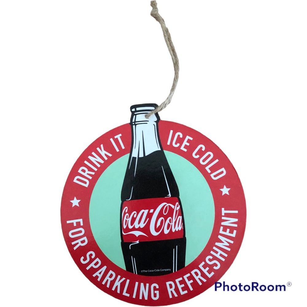 Coca Cola Company Bottle Wall Hanging Decor Collectable Nwt